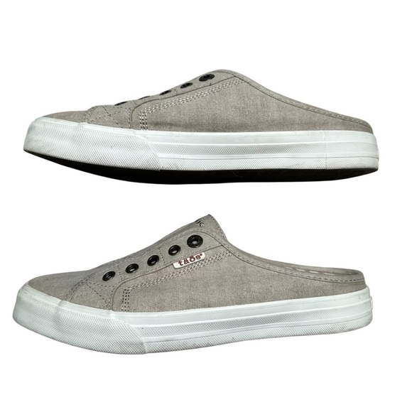Taos Women’s 9.5 Tan Oat Washed Canvas EZ-Soul Slip On Mule Sneaker - Picture 6 of 11